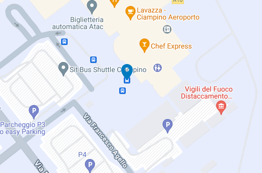 bus stop rome ciampino airport