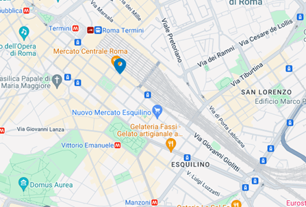 paragem de autocarro na Estação Central Termini