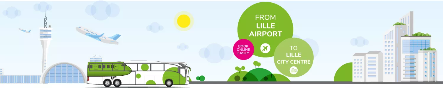 Our flibco.com express shuttle bus between Lille Center and Lille Airport is here!