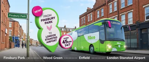 Straight to London Stansted Airport from North London🚌