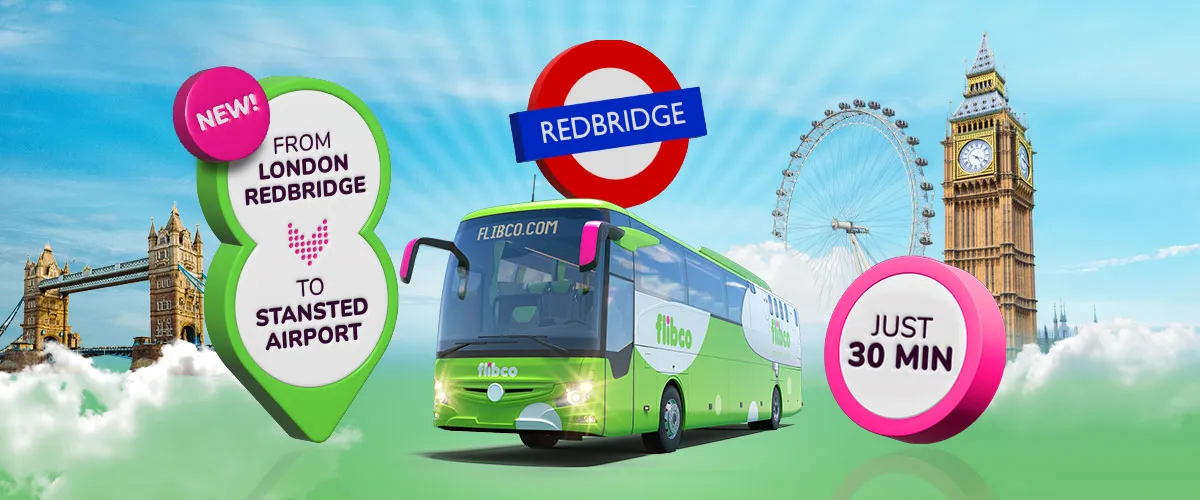 Redbridge direct to London Stansted Airport in 30 minutes
