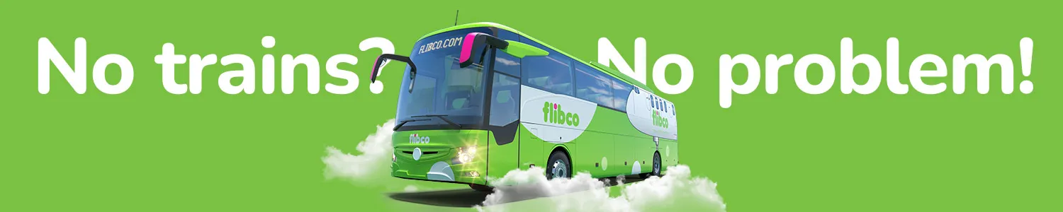 No trains. No problem. Book Flibco.